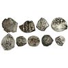 Image 2 : Lot of nine Potosi, Bolivia, pillars-and-waves cob minors of Philip IV through Ferdinand VI, various