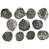 Image 2 : Lot of eleven Potosi, Bolivia, cob 1R, Philip IV through Charles III: 1653E, 1655E (2), 1663E, 1670E