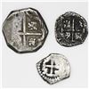 Image 2 : Lot of three Spanish and Spanish colonial silver-cob minors, various mints and periods: Spain (proba