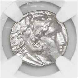 Ionia, Miletus, AR drachm, ca. early 3rd century BC, type of Alexander III (the Great), NGC AU.