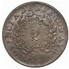 Image 2 : Buenos Aires, Argentina, copper 2 reales, 1856.