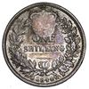Image 2 : Costa Rica, 2 reales, "lion" countermark (Type VI, 1849-57) on a Great Britain shilling, Victoria (y