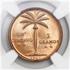 Image 1 : Dominican Republic, 1 centavo, 1941, NGC MS 66 RD.