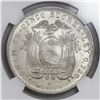 Image 2 : Ecuador (struck in Mexico City), 5 sucres, 1944, NGC MS 65.