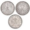 Image 2 : Lot of three Frankfurt (German States) talers: 1858, 1860, and 1864.