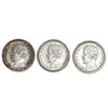 Image 1 : Lot of three Guatemala 1/2R: 1867R, 1868R, 1869.