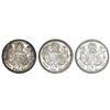 Image 2 : Lot of three Guatemala 1/2R: 1867R, 1868R, 1869.