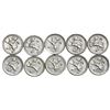 Image 2 : Lot of ten Guatemala 1/4R: 1863, 1864, 1866 (three), 1867 (two), 1868, 1869 (two).