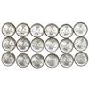 Image 1 : Lot of eighteen Guatemala 1/4R: 1875/3P (four), 1875P (nine), 1876P (four), 1878F.