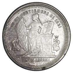 Honduras, silver 25 centavos, 1883.