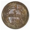 Image 2 : Honduras, copper 1 centavo, 1896.