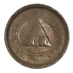 Honduras, bronze 1 centavo, 1911, CENTAVO with S, ex-Dana Roberts.