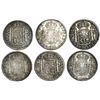 Image 2 : Lot of six Mexico City, Mexico, bust 8 reales, Charles IV: 1795FM, 1796FM, 1797FM, 1799FM, 1803FT an