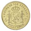 Image 2 : Philippines (under Spain), gold 4 pesos, Isabel II, 1862.