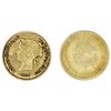 Image 1 : Lot of two Philippines (under Spain), gold 1 pesos, Isabel II: 1861 and 1868.
