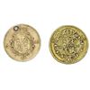Image 2 : Lot of two Madrid, Spain, gold 1/2 escudos: Charles III, 1775PJ; Ferdinand VII, 1817GJ.