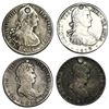 Image 1 : Lot of four Spanish colonial bust 8 reales of Charles IV and Ferdinand VII (Bolivia: 1801PP; Mexico: