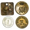 Image 2 : Lot of four miscellaneous Caribbean/Mexican tokens: San Luis, Cuba (Oriente Province / Santiago de C