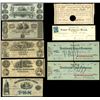 Image 1 : Lot of five obsolete notes and four checks, 1790-1914.