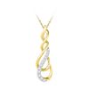 Image 1 : Diamond Journey Pendant 1/5 Cttw 10kt Yellow Gold