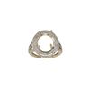 Image 1 : 0.53 CTW Diamond Semi Mount Ring 14K Yellow Gold - REF-52Y2X
