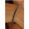 Image 2 : Natural 11.88 ctw Black Diamond Eternity Tennis Bracelet 14K White Gold - REF-286H4M