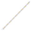 Image 1 : Diamond Infinity Bracelet 1.00 Cttw 10kt Two-tone Gold