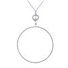 Image 1 : 1.4 CTW Diamond Necklace 14K White Gold - REF-126K3W