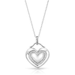 0.17 CTW Diamond Necklace 14K White Gold - REF-35R4K