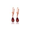 Image 1 : Genuine 2.45 ctw Garnet Earrings 14KT Rose Gold - REF-28Y5F