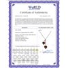 Image 2 : Genuine 1.40 ctw Garnet Necklace 14KT White Gold - REF-23Z8N