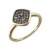 Image 1 : 0.28 CTW Brown Diamond Ring 14K Yellow Gold - REF-24F4N