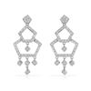 0.62 CTW Diamond Earrings 18K White Gold - REF-78R8K