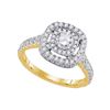 Diamond Solitaire Bridal Wedding Engagement Ring 1-1/5 Cttw 14kt Yellow Gold
