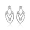 2.09 CTW Diamond Earrings 14K White Gold - REF-156X2R