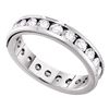 Diamond Bridal Wedding Anniversary Eternity Band 1-1/2 Cttw 14k White Gold