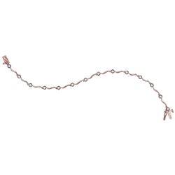 Diamond Link Fashion Bracelet 1/4 Cttw 10kt Rose Gold