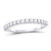 Diamond Wedding Anniversary Band 1/2 Cttw 14kt White Gold