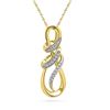 Diamond Infinity Anniversary Love Pendant 1/10 Cttw 10kt Yellow Gold