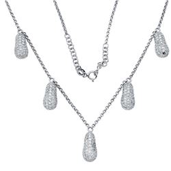 2.17 CTW Diamond Necklace 18K White Gold - REF-219Y7X