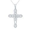 0.65 CTW Diamond Pendant 14K White Gold - REF-56R6K