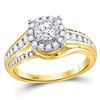Diamond Solitaire Bridal Wedding Engagement Ring 3/4 Cttw 14kt Yellow Gold