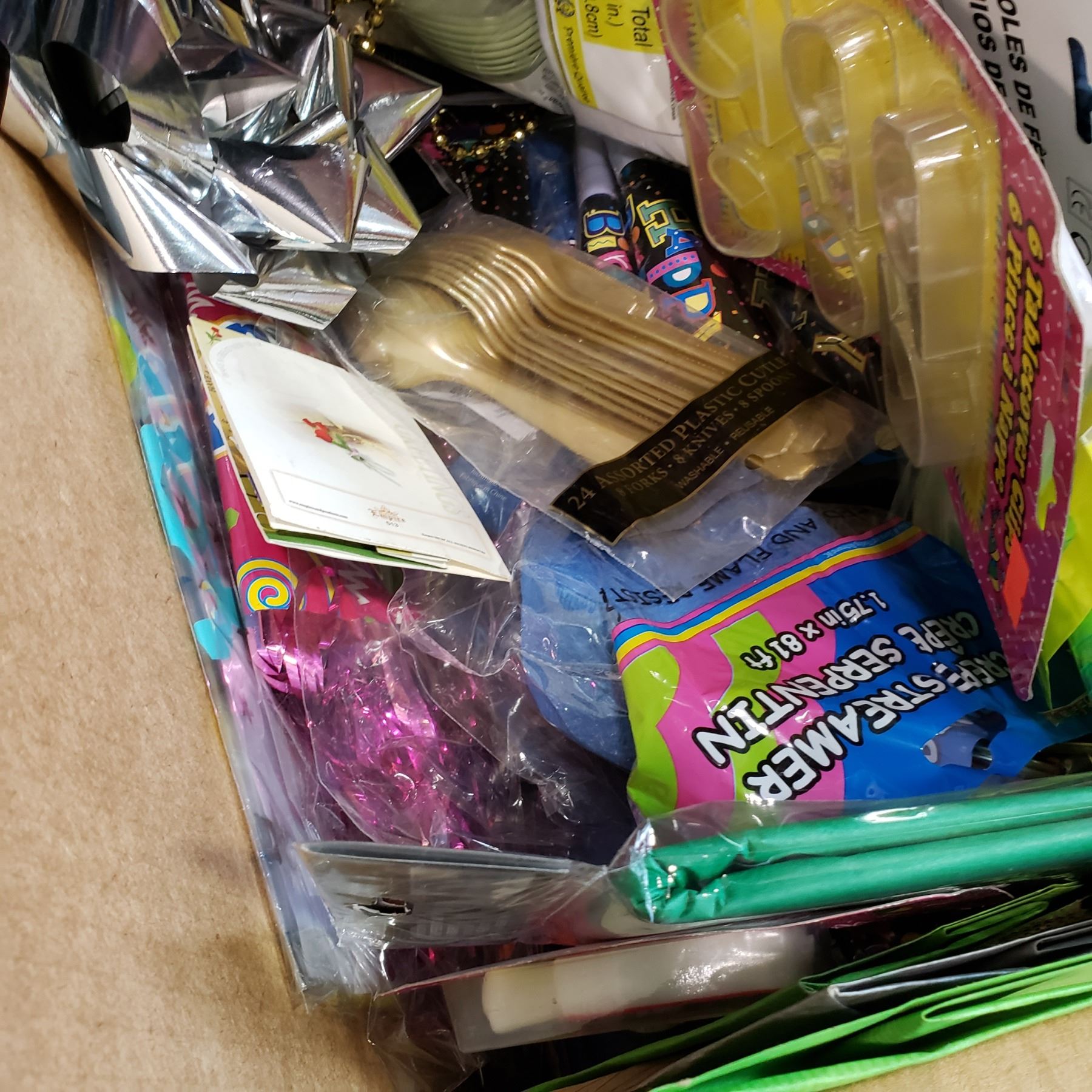 BOX OF NEW PARTY SUPPLIES - Big Valley Auction