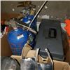 Image 2 : BOX OF ROTATION TAPE SHOP SUPPLIES AND TOOL BOXES AND C02 CANNISTERS