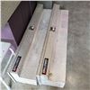 Image 2 : PAIR OF CHALLENGER 5FT ALUMINUM CHECKER PLATE TRUCK BOXES W/ KEYS