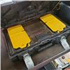 Image 2 : RED TOOL CHEST, DEWALT TOOL BOX, AND RYOBI BIT SET