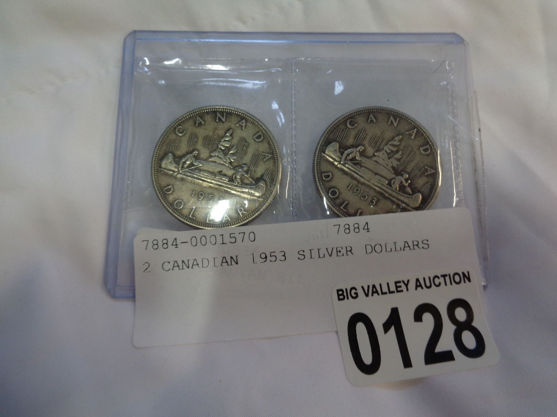 2 CANADIAN 1953 SILVER DOLLARS 2 CANADIAN 1953 SILVER DOLLARS
