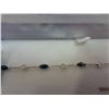 Image 2 : 14KT WHITE GOLD GENUINE 3.25CT BLUE AND WHITE SAPPHIRE BRACELET W/ APPRAISAL $2000