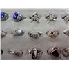 Image 3 : TRAY OF 72 STERLING SILVER 925 RINGS
