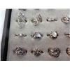 Image 9 : TRAY OF 72 STERLING SILVER 925 RINGS